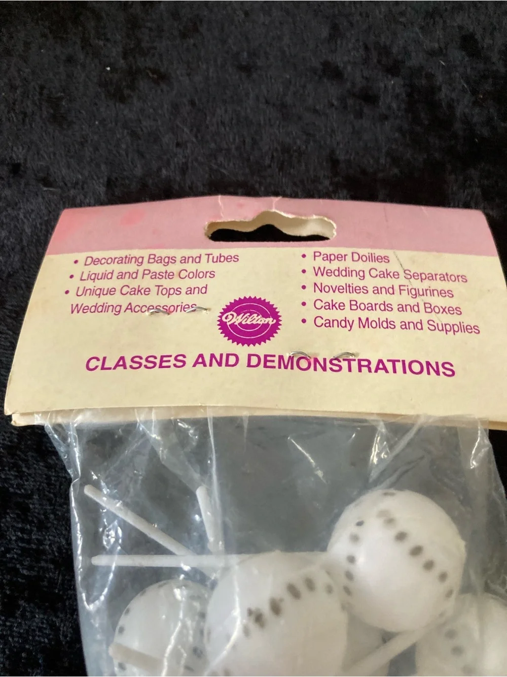 Vintage Wilton Baseball Softball Plastic Cake Picks